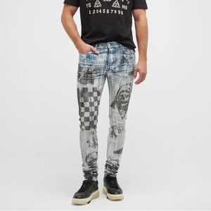 Amiri
x Wes Lang Men's Sketch Jeans